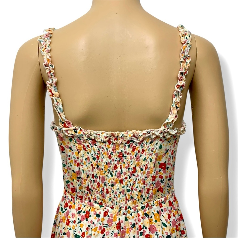 Indigo Rose Floral Tiered Summer Maxi Dress Women’s size S - Picture 9 of 12